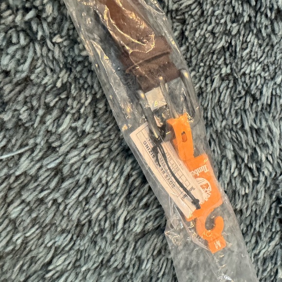 Boys M Timberland Brown Leather Belt - Picture 5 of 6